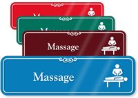 Massage Hospital Showcase Sign