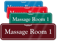 Massage Room 1 ShowCase Wall Sign