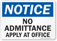 Notice: