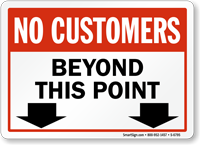Store Policy Sign