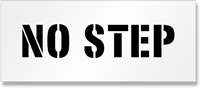 No Step Floor Stencil