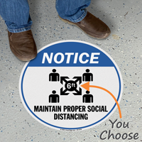 Notice Maintain Social Distancing