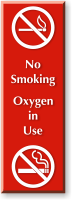 No Smoking Match Stick Fire & Cigarettes Sign
