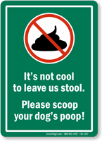 Please Scoop No Dog Poop Sign