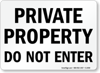 Private Property Sign