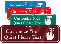 Quiet Please Symbol Sign