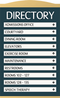 Directory Sign, 10 Panel