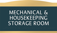 Room Name Sign ¾ in. raised letters braille