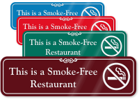 This Is Smoke Free Restaurant Sign