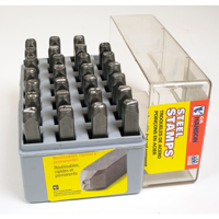 Letters and Ampersand Standard Steel Hand Stamps Set