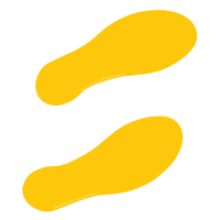 Superior Mark® Footprint Floor Markers