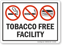 Tobacco Free Facility Sign