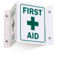 Projecting First Aid V-Sign