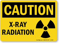 Caution X-Ray Radiation Sign