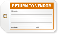 Return To Vendor