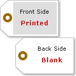 Single Sided Horizontal Warehouse Tag