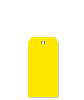 Yellow Tear-Proof Blank Plastic Tag