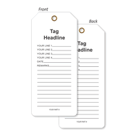 Custom Form Style Two Sided Tag