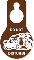 Do Not Disturb Pear Shaped Door Tag