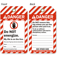 My Life Is On The Line Tag