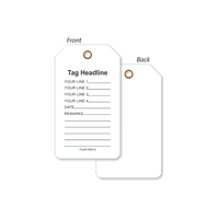 Custom Form Style 1 Sided Tag