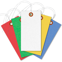 Rainbow Mix Tyvek Shipping Tag Size 5 Wired Variety Pack