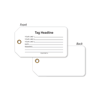 Personalized Plastic Numbered Tag