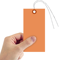 Tyvek Shipping Tag Orange