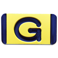 Vertical Mounting  Character Black on Yellow "G"