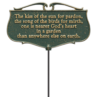 Nearer Gods Heart In a Garden Accent Sign