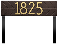 Herringbone Standard One Line Lawn Plaque 