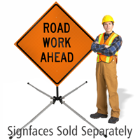 WindMaster No Spring Roll Up Sign Stand