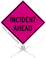 Incident Ahead Roll Up Sign