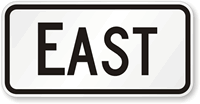 East - Route Marker Sign