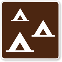 Group Camping Symbol   Traffic Sign