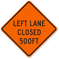 500 Ft  Traffic Sign