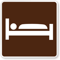 Lodging Symbol - Traffic Sign