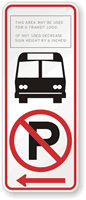 Left Arrow No Parking Sign Symbol