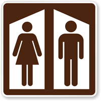 Rest Room Symbol - Traffic Sign