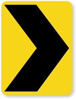 Chevron Alignment Symbol (Right) - Traffic Sign