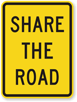 Share The Road - Traffic Sign