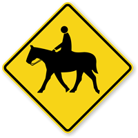 Horse Symbol - Traffic Sign