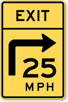 Combination Horizontal Alignment / Advisory Exit Speed  Turn