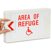 LED Exit Sign with Battery Backup