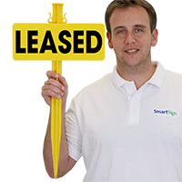 Leased clip on Sign