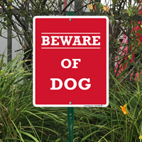 Beware Of Dog LawnBoss™ Signs