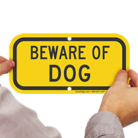 Beware Of Dog Sign