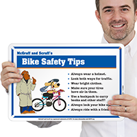 Bike Safety Tips McGruff Bike Safety Sign