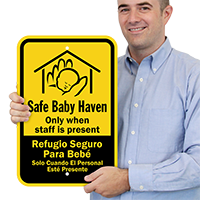Safe Baby Haven Sign