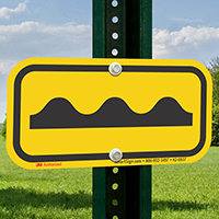 Bump Road Ahead Supplemental Parking Signs